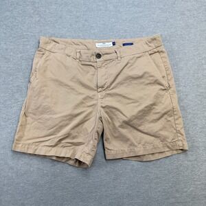 Peter Manning Shorts Mens 38‎ Khaki Beige Chino 7" Inseam Twill Cotton Casual